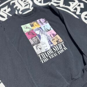 Black Taylor Swift The Era Tour sweatshirt crewneck